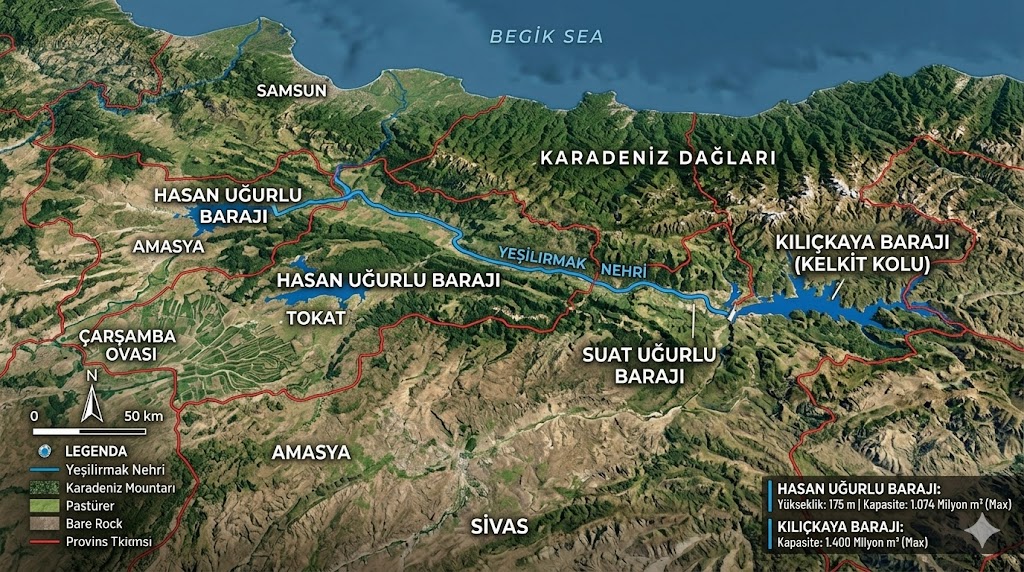 Yeşilırmak Üzerindeki Barajlar